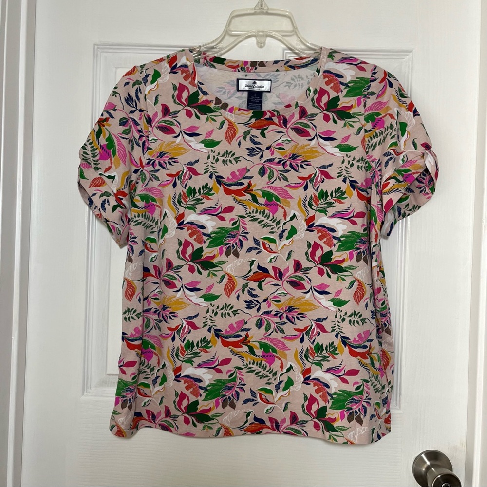Stella Parker Island Collection Short Sleeve Top